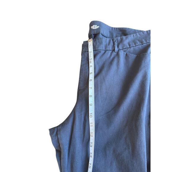 Old Navy Blue High Rise Office Business Career Work Pixie Flare Pants Size 18 - Picture 9 of 11